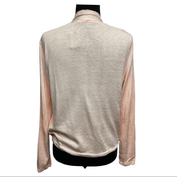 J Jill Pink Linen Blend Cardigan - Picture 3 of 8